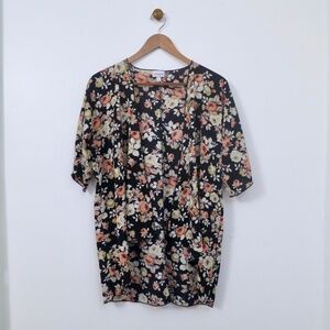 Lularoe Bianka Kimono Size 3 (Small) Floral Romantic High Low Hem Boho